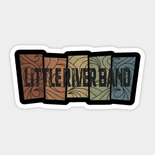 Little River Band Retro Pattern Sticker